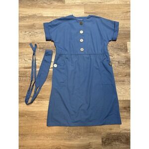 Vintage Townhouse Shirt MIDI Dress -Size 16, With Belt